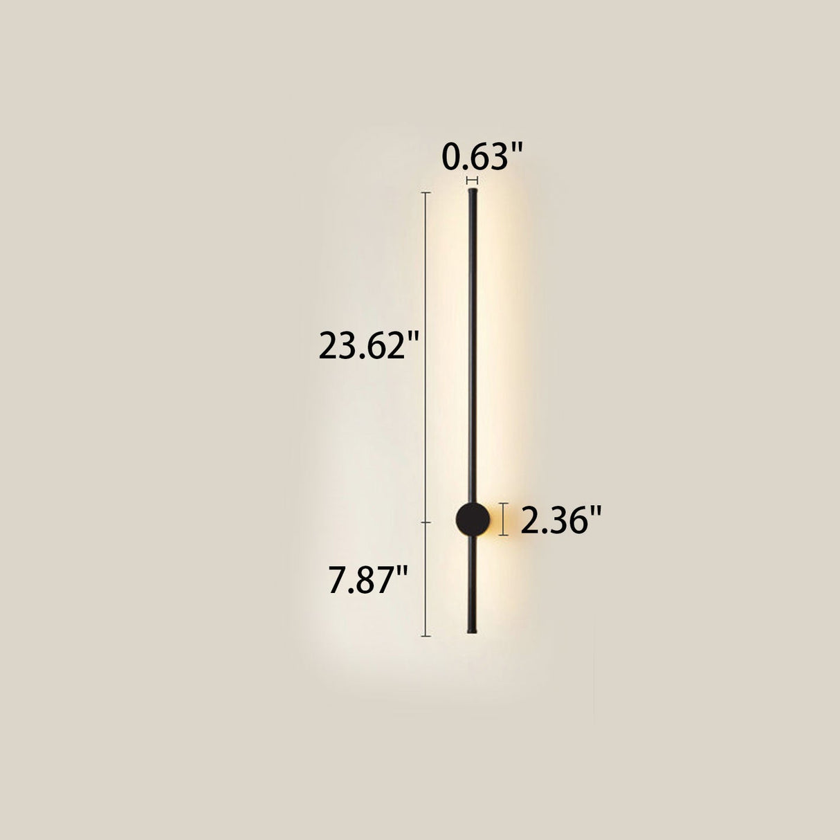 Ultra-Slim Aluminum LED Wall Sconce Lamp - Modern Minimalist Design