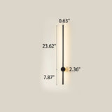 Ultra-Slim Aluminum LED Wall Sconce Lamp - Modern Minimalist Design