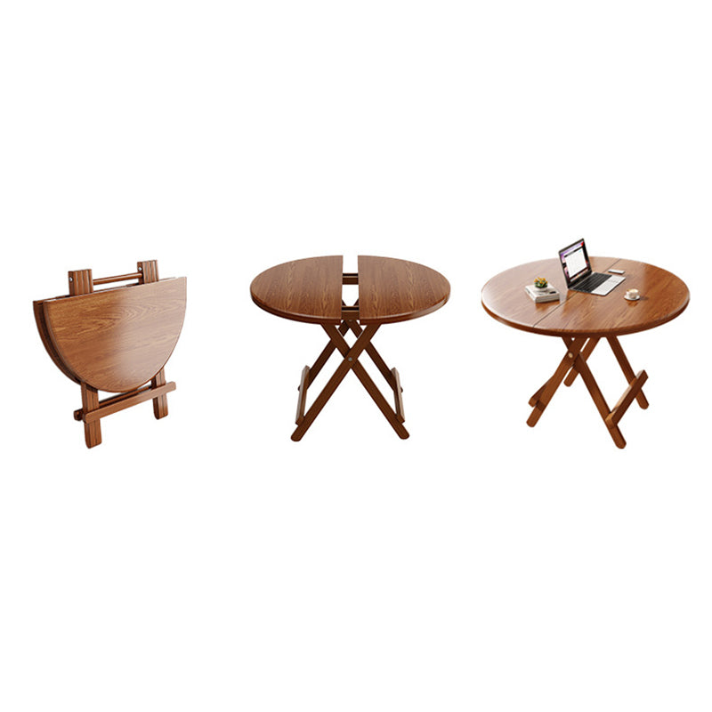 Sleek Contemporary Scandinavian Round Dining Table with MDF Top and Steel Base — Seats 4