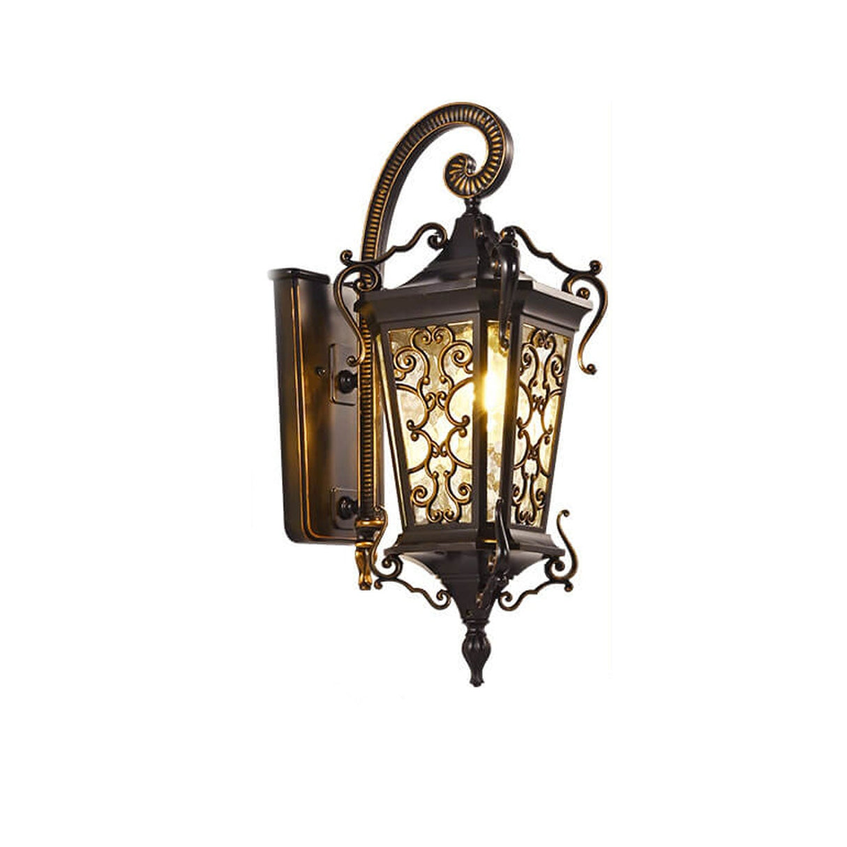 European Palace Outdoor Waterproof 1-Light Wall Sconce Lamp – Elegant Exterior Lighting