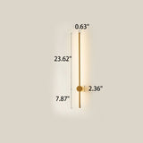 Ultra-Slim Aluminum LED Wall Sconce Lamp - Modern Minimalist Design