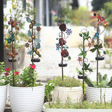Solar Iron Garden Lights Set – Hummingbird, Butterfly & Dragonfly Lawn & Landscape Accent