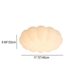 Nordic Contemporary Kids' Flower LED Flush Mount Ceiling Light with PE Shade for Bedroom