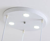 Nordic Gradient Glass Orb Three-Light Island Chandelier