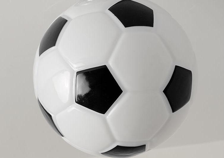 Creative Basketball & Soccer Glass 1-Light Semi-Flush Mount Ceiling Light