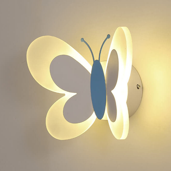 Whimsical Butterfly Acrylic LED Wall Sconce - 1-Light
