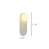 Nordic Minimalist Glass Ring Base Wall Sconce — 1-Light Modern Lamp