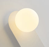 Nordic Minimalist Glass Ring Base Wall Sconce — 1-Light Modern Lamp