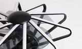 Nordic Cage-Style LED Ceiling Fan Light, Semi-Flush Mount Fixture