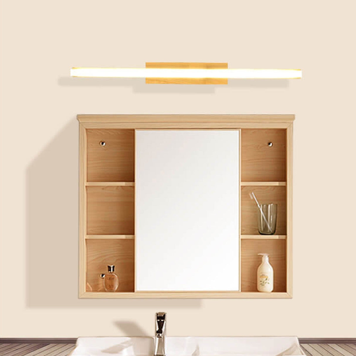 Nordic Minimalist LED Vanity Strip Wall Sconce – Sleek Modern Bath Light