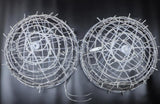 Twisted Ball LED Outdoor Hanging Light – Waterproof, Decorative Garden Light