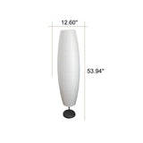 Nordic Minimalist Rice Paper Column Floor Lamp, 2-Light Standing Lamp