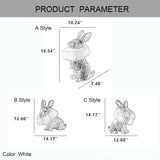 Contemporary Resin Rabbit LED Table Lamp - One-Light Creative Home Accent