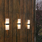 Courtyard Waterproof Acrylic LED Solar Wall Sconce Lamp - Modern Outdoor Lighting