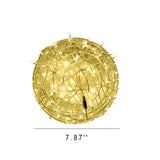Twisted Ball LED Outdoor Hanging Light – Waterproof, Decorative Garden Light