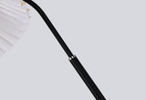 Elegant Minimalist Floor Lamp with Pleated Fabric Shade - 1-Light