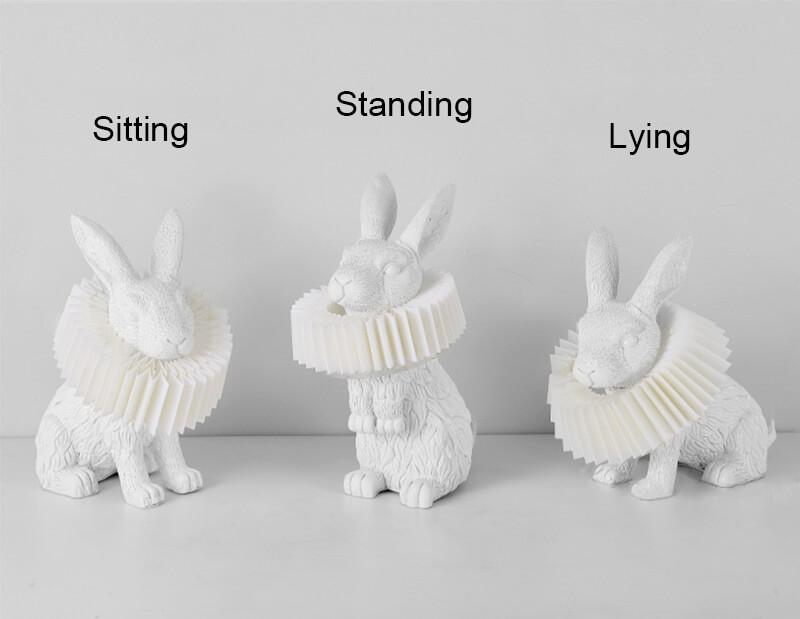 Contemporary Resin Rabbit LED Table Lamp - One-Light Creative Home Accent