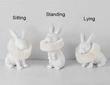 Contemporary Resin Rabbit LED Table Lamp - One-Light Creative Home Accent