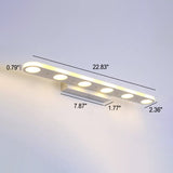 Modern White Oval Acrylic Vanity Light – Long Sleek Wall Sconce Lamp (4- or 6-Light)