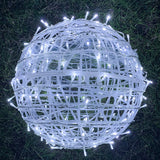Twisted Ball LED Outdoor Hanging Light – Waterproof, Decorative Garden Light