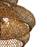 Retro Rattan Weaving 3-Tier Chandelier – 4- or 6-Light Fixture