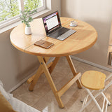 Sleek Contemporary Scandinavian Round Dining Table with MDF Top and Steel Base — Seats 4