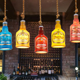 Colorful Bottle Resin Pendant Light — Contemporary Industrial Style, 1-Light