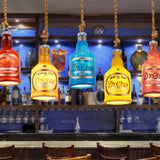 Colorful Bottle Resin Pendant Light — Contemporary Industrial Style, 1-Light