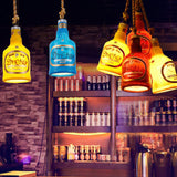 Colorful Bottle Resin Pendant Light — Contemporary Industrial Style, 1-Light