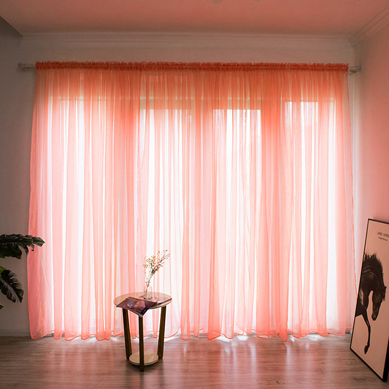 Luxurious Polyester Voile Curtain for Windows