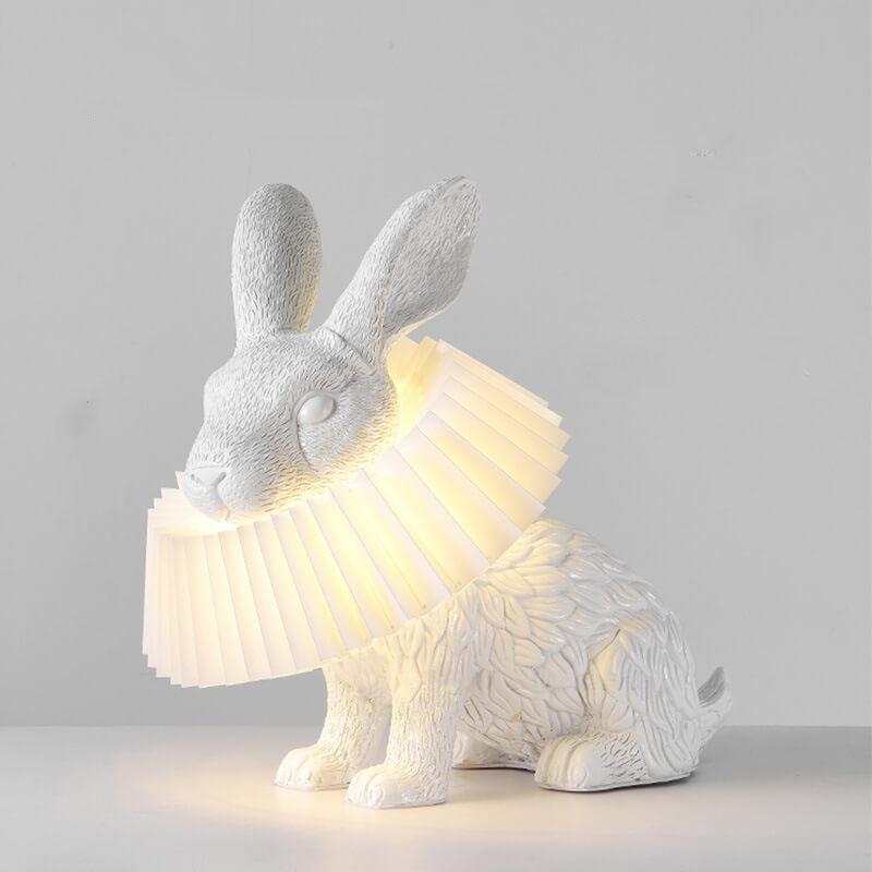 Contemporary Resin Rabbit LED Table Lamp - One-Light Creative Home Accent