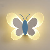 Whimsical Butterfly Acrylic LED Wall Sconce - 1-Light
