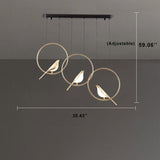 Nordic-Style Bird-Shaped Acrylic LED Chandelier - 1/3/6-Light Options