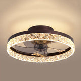 Contemporary Circle Ring LED Ceiling Fan Light – Semi-Flush Mount