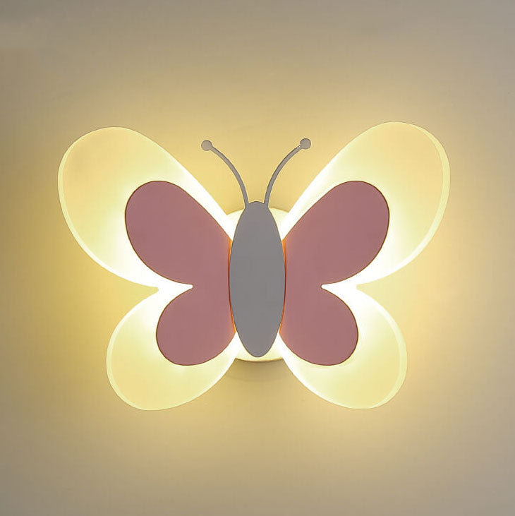 Whimsical Butterfly Acrylic LED Wall Sconce - 1-Light