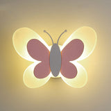 Whimsical Butterfly Acrylic LED Wall Sconce - 1-Light