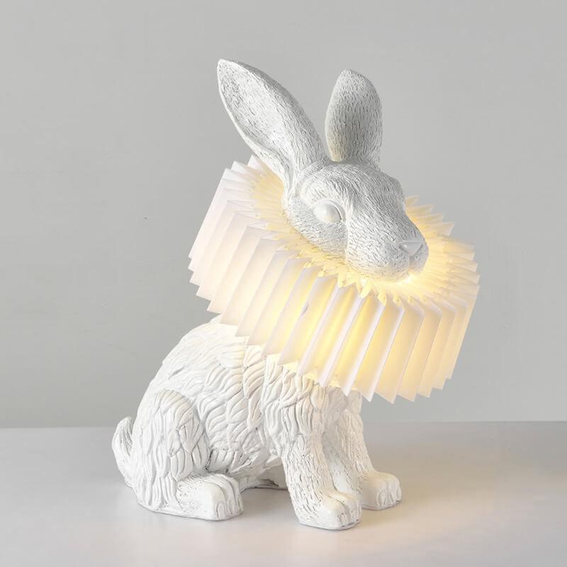 Contemporary Resin Rabbit LED Table Lamp - One-Light Creative Home Accent