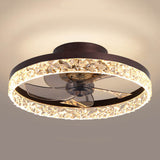 Contemporary Circle Ring LED Ceiling Fan Light – Semi-Flush Mount