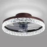 Contemporary Circle Ring LED Ceiling Fan Light – Semi-Flush Mount