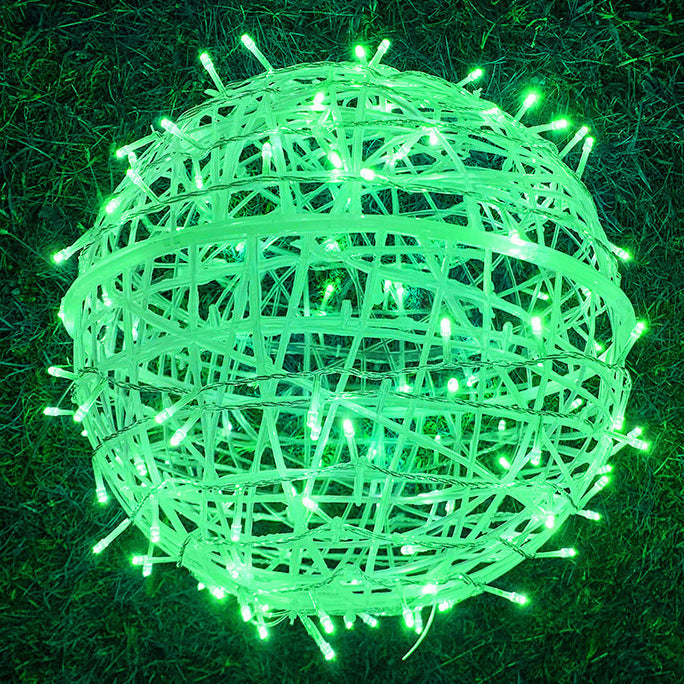 Twisted Ball LED Outdoor Hanging Light – Waterproof, Decorative Garden Light