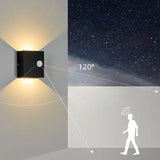 Contemporary Square LED Wall Sconce with Body Sensor – Modern Minimalist Lighting