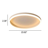 Nordic Minimalist Circular Ring LED Flush Mount Ceiling Light with Iron & Acrylic