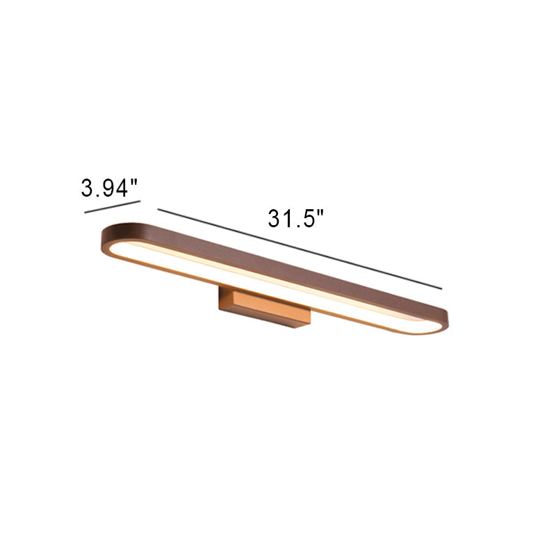 European-Style Minimalist Circular Aluminum LED Vanity Light – Front Mirror Wall Sconce Lamp