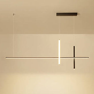 Ultra-Sleek Modern Minimalist Long-Line LED Chandelier