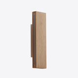 Japanese Minimalist Log-Style Rectangular LED Wall Sconce Lamp with Rotatable Flat Panel