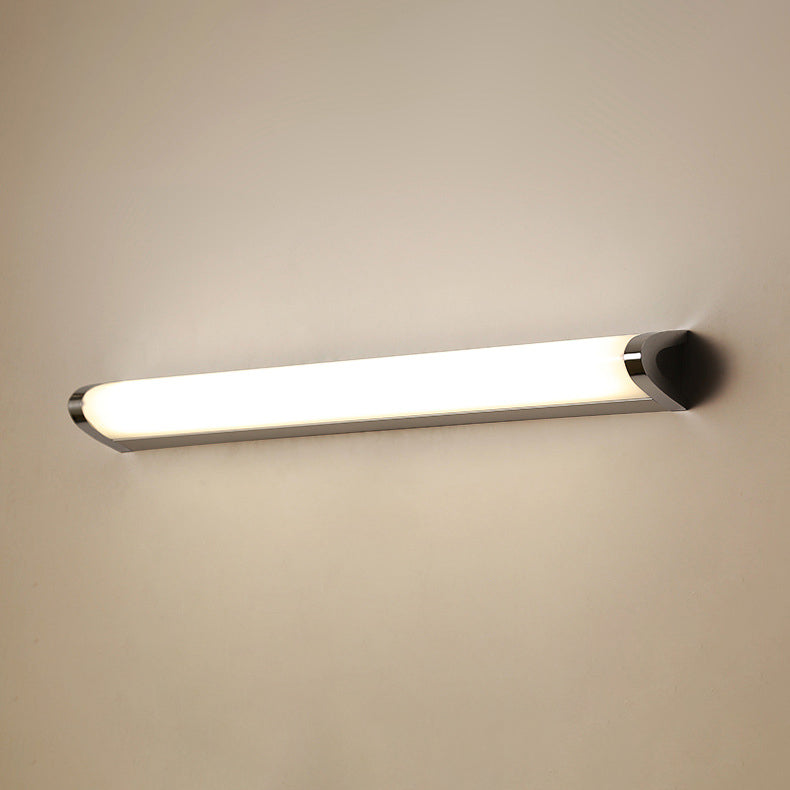 European Minimalist V-Shaped Aluminum Vanity Light with LED — Mirror-Front Wall Sconce