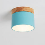 Chic Scandinavian Macaroon Solid Color LED Flush-Mount Ceiling Light