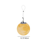 Nordic Contemporary Solar Moon LED Pendant Light – Waterproof Round PE Resin Outdoor Patio Lighting