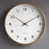 Nordic Wood Wall Clock - Minimalist Timber Timepiece