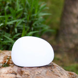 Solar-Powered Waterproof PE Sphere LED Outdoor Lawn Light - Decorative Garden Accent